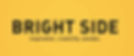 Bright Side logo, black text against yellow background.